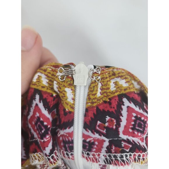 Graphic Print High Split Skirt Bohemian Maxi Small New - Picture 7 of 8